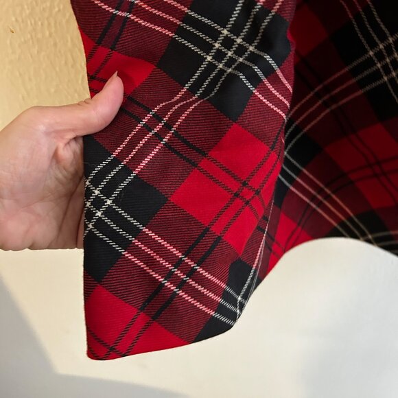 Vintage PENDLETON 100% Wool Tartan Buffalo Check Midi Skirt SZ 16 - Picture 5 of 6